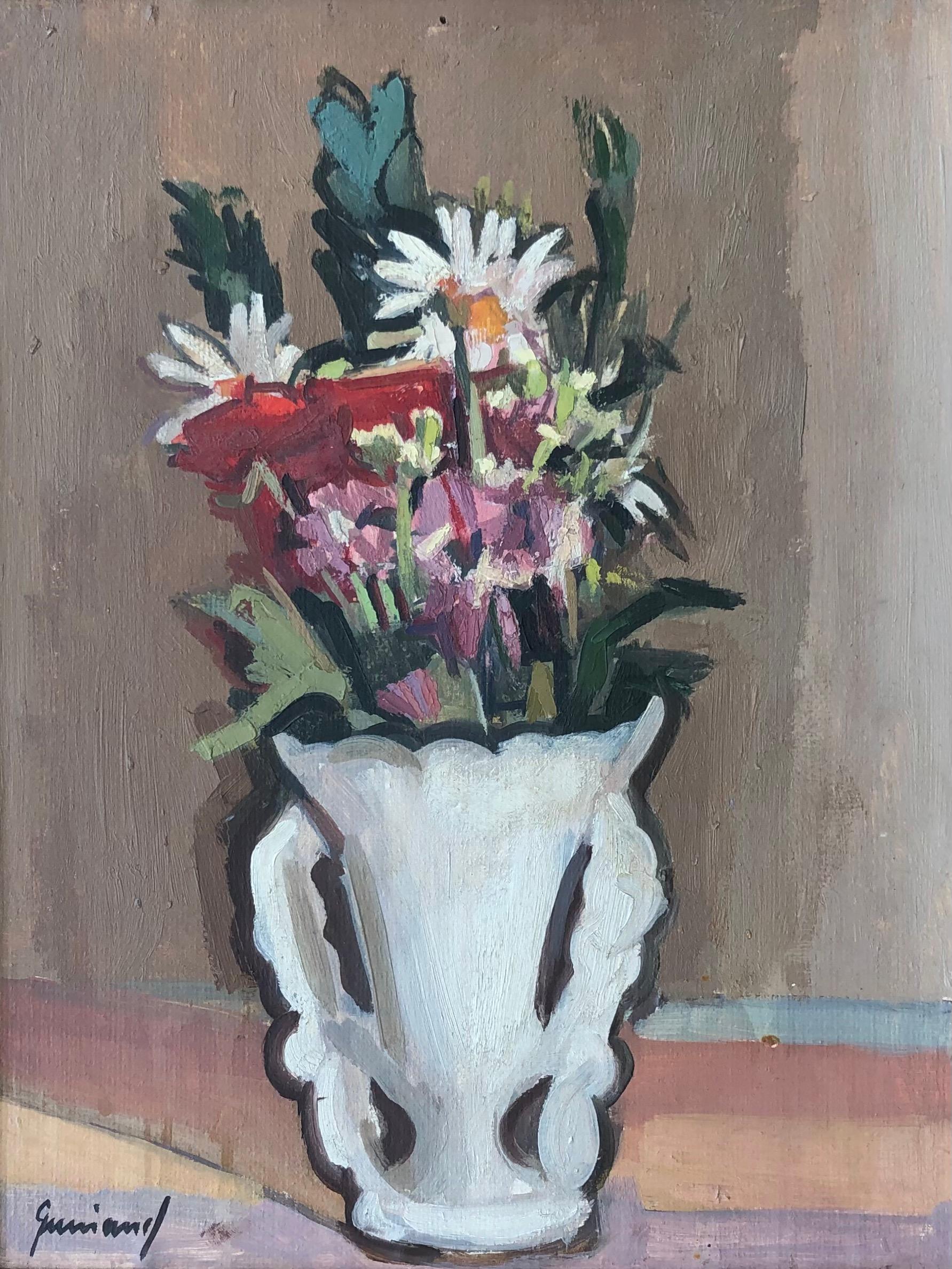 Still-Life Painting de René Guinand - Ramo de primavera