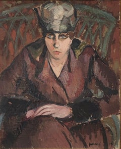 Woman with a chef's Hat Belle Epoque