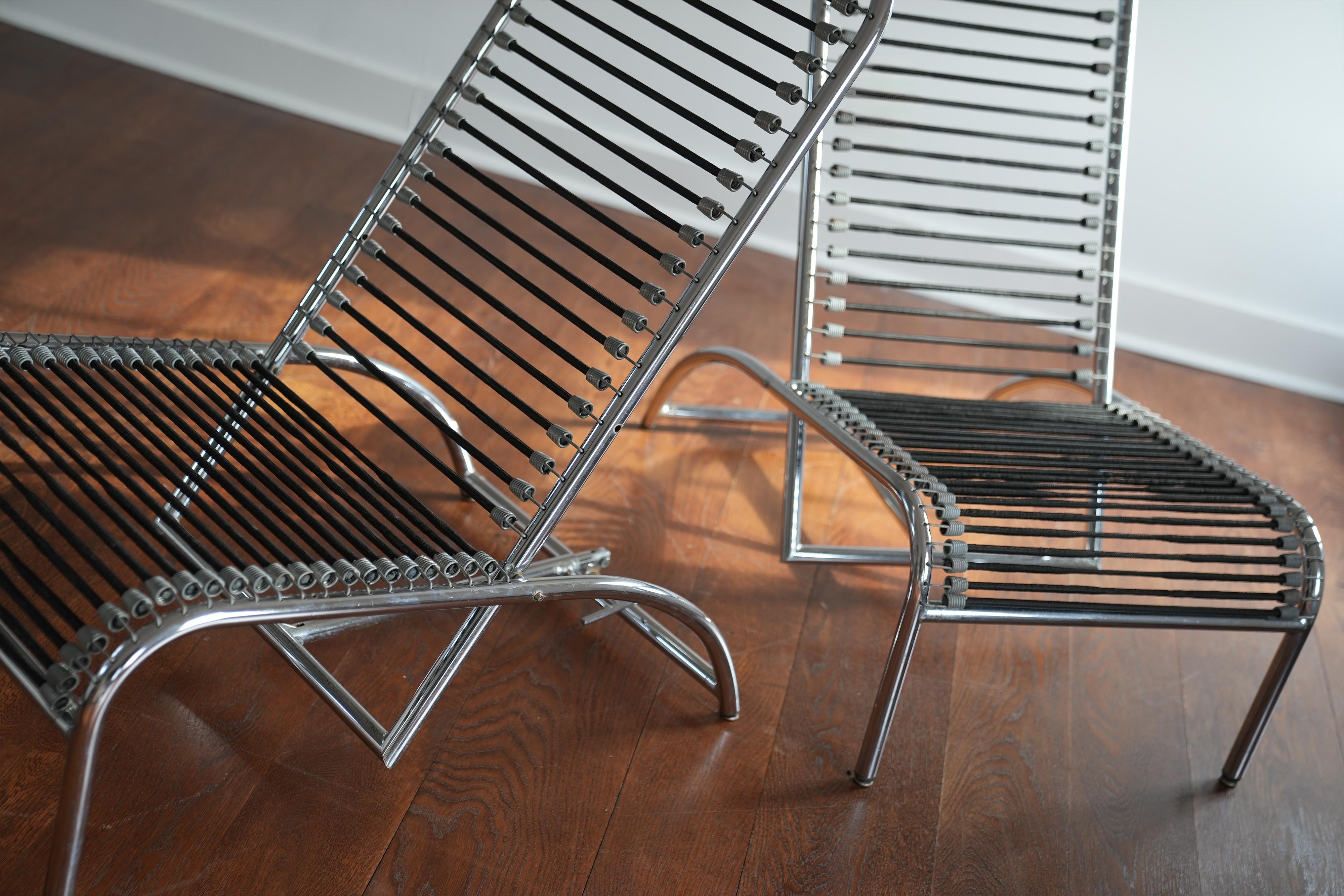 René Herbst, French Bauhaus Chairs 3