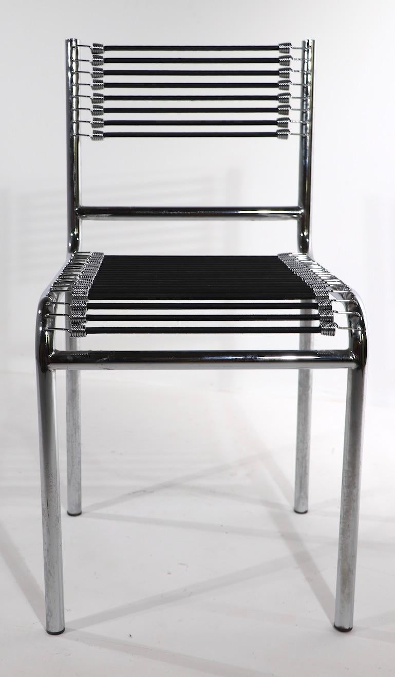 René Herbst Sandows Chair, circa 1990's In Excellent Condition In New York, NY