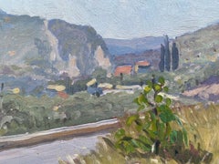 Rene Hutet (1907-1994) French Impressionist Oil - Provence Winding Road