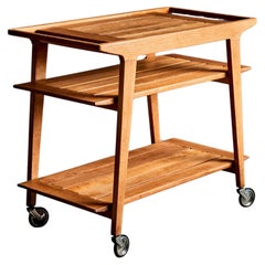 René-Jean Caillette Oak Trolley France - 1950s