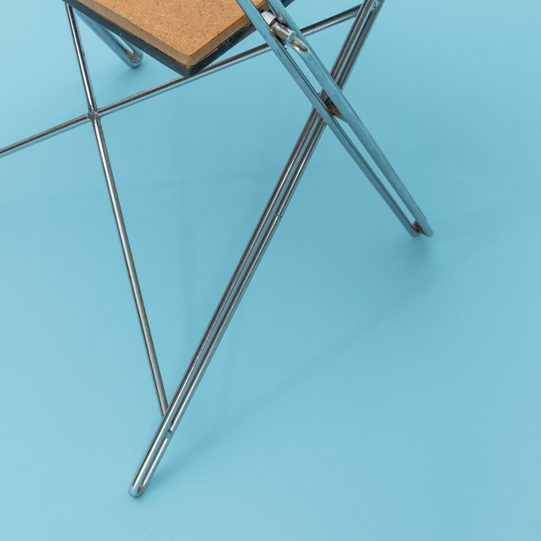 Metal Rene-Jean Caillette, RJC folding and reversible chair VIA ed., 1986 For Sale