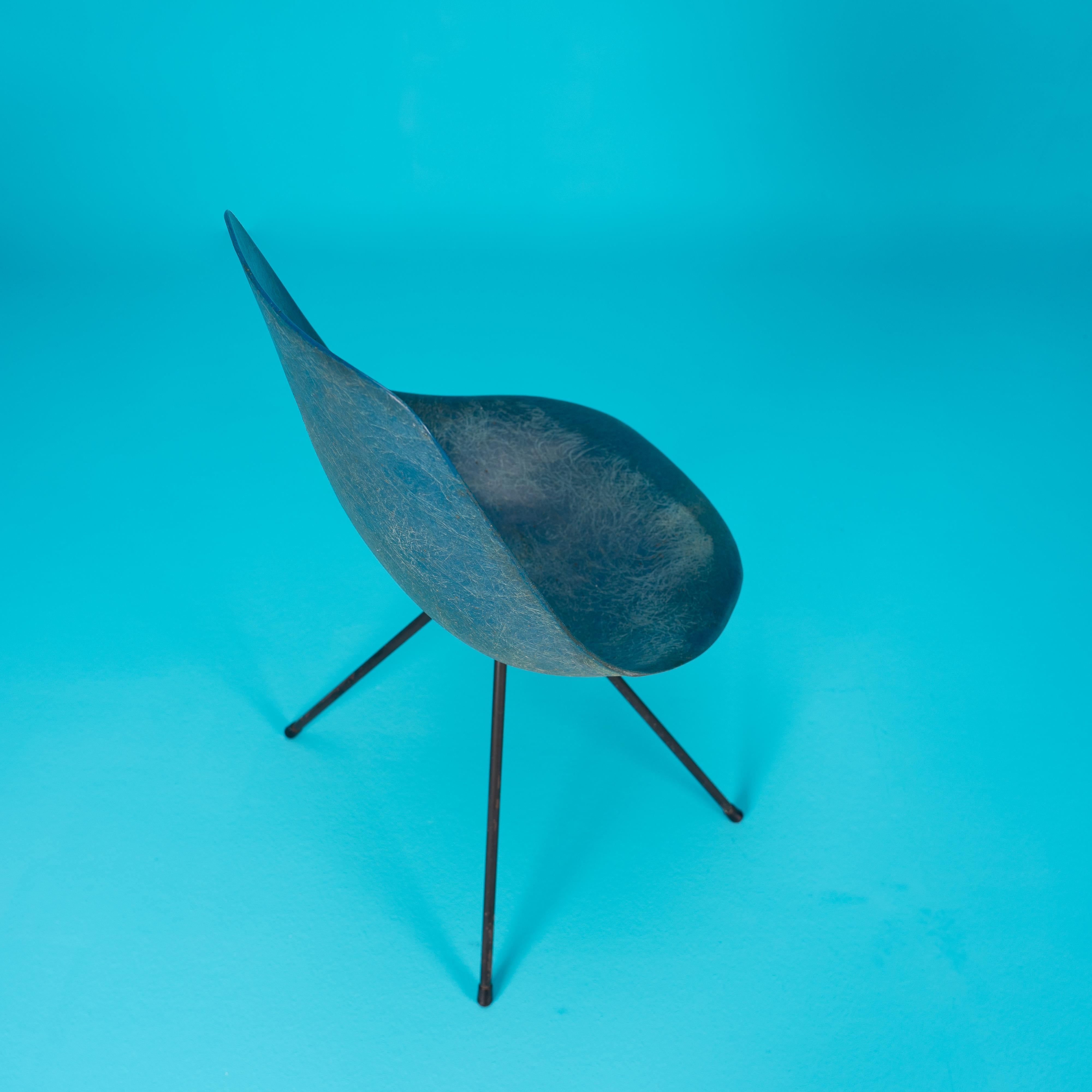 Metal Jean Raymond Picard, chaise, S.E.T&T. ed., France, circa 1950 For Sale