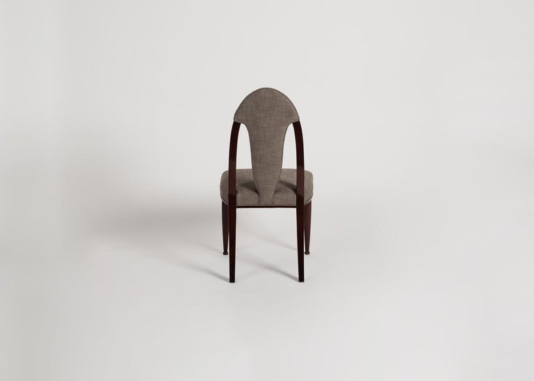 Mahogany René Joubert & Philippe Petit for DIM, Pair of Art Deco Chairs, France, 1925 For Sale