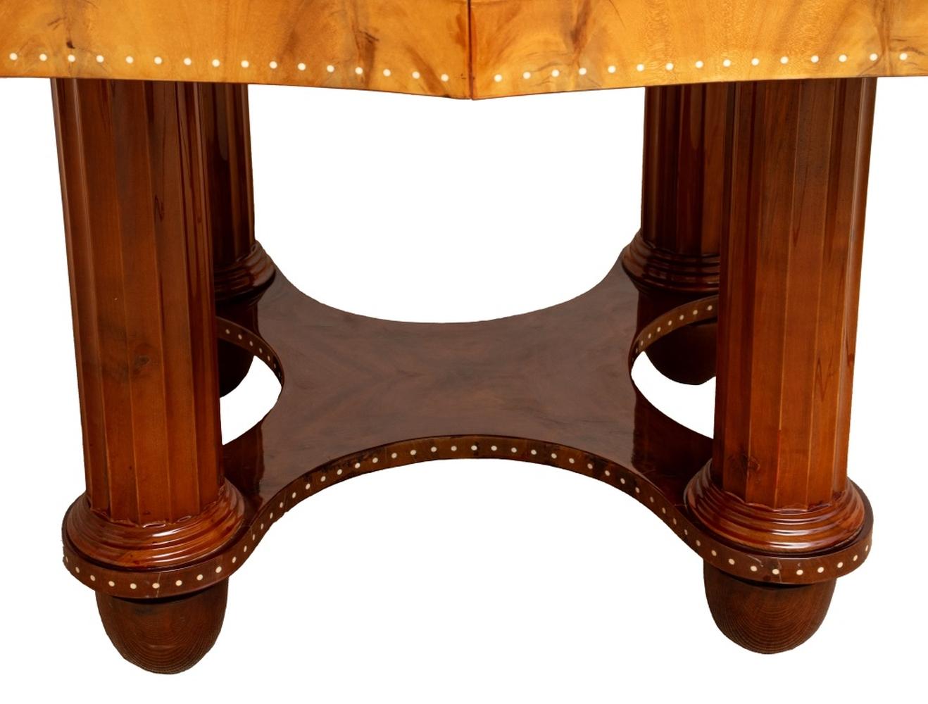 Early 20th Century Rene Joubert & Philippe Petit X DIM Table For Sale