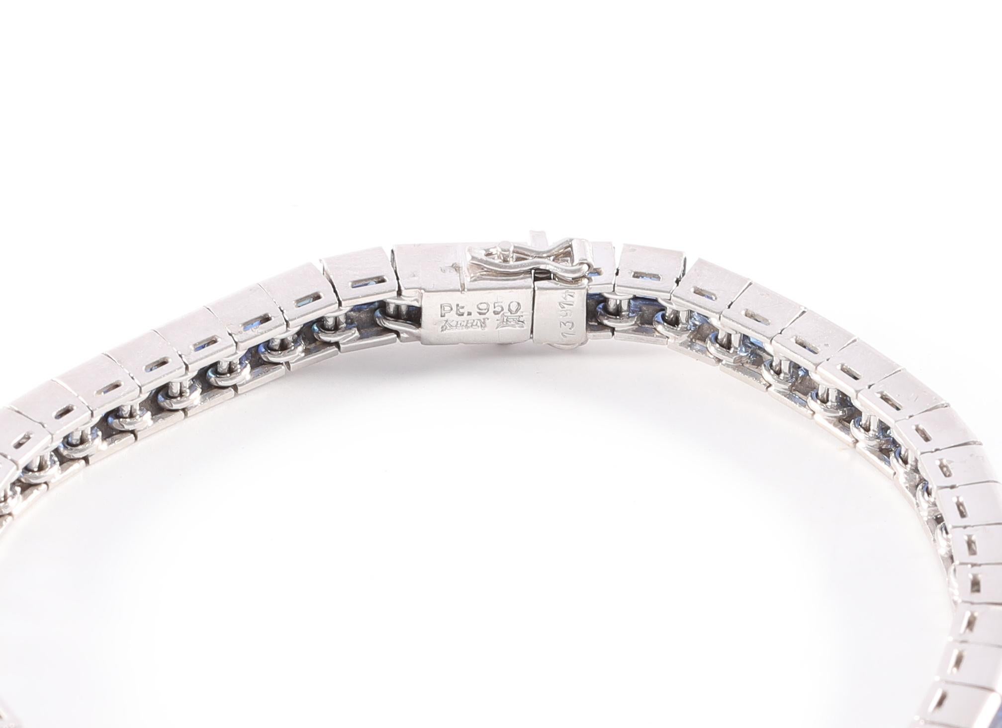 sapphire line bracelet