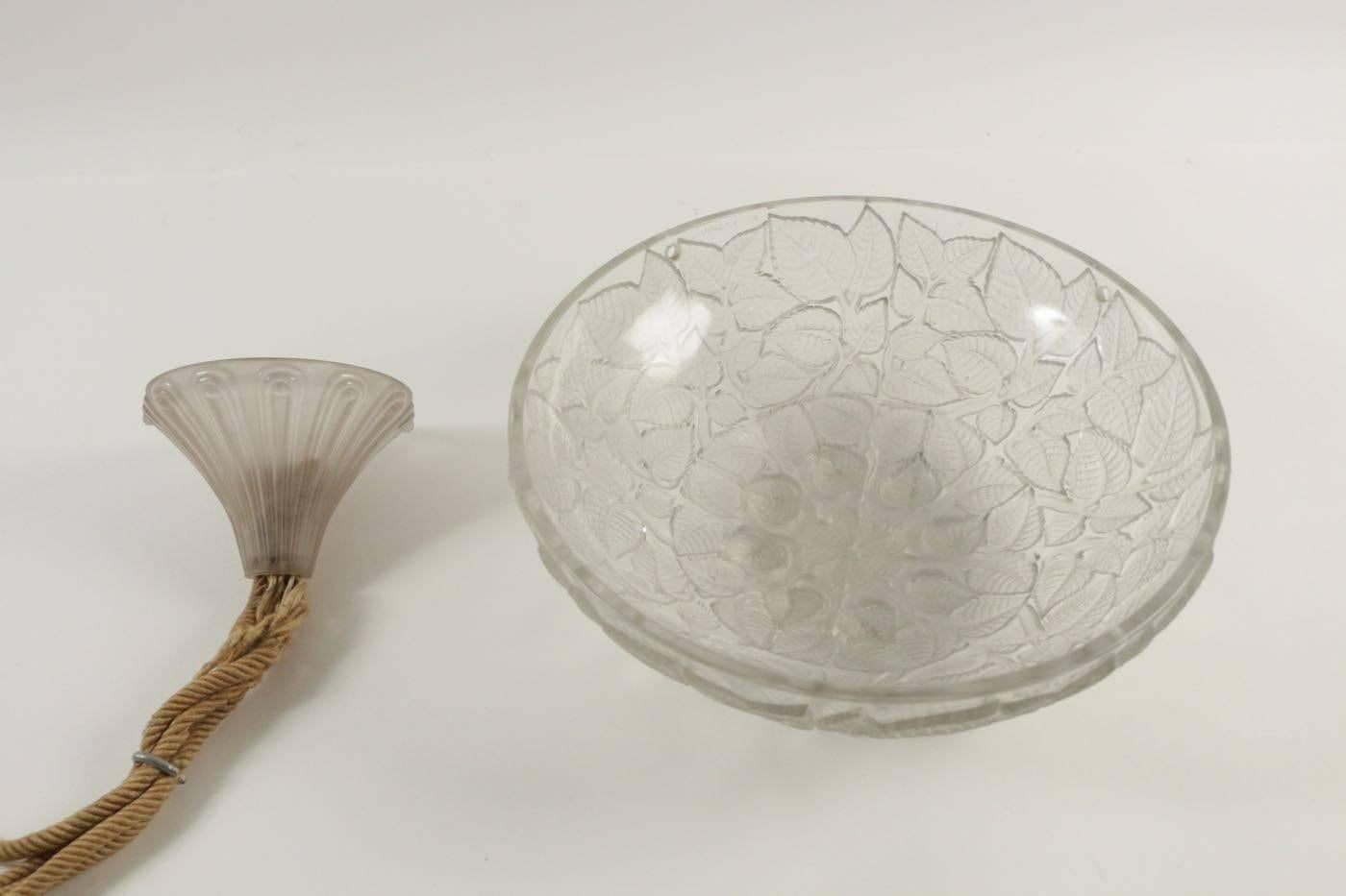 Art Glass René Lalique Light Shade 