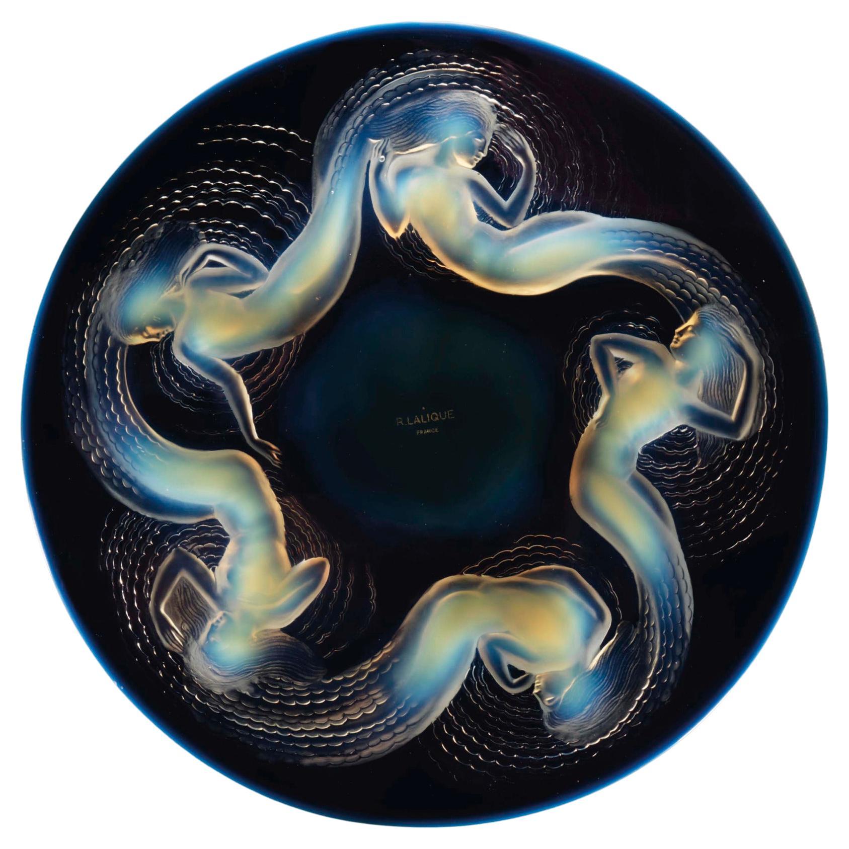 René Lalique (1860-1945)  Bol plat Calypso 1930.