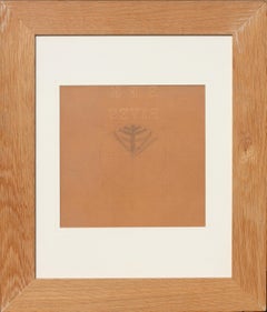 Rene Lalique 1860-1945 Drawing of a Small Circular Box, circa 1890s