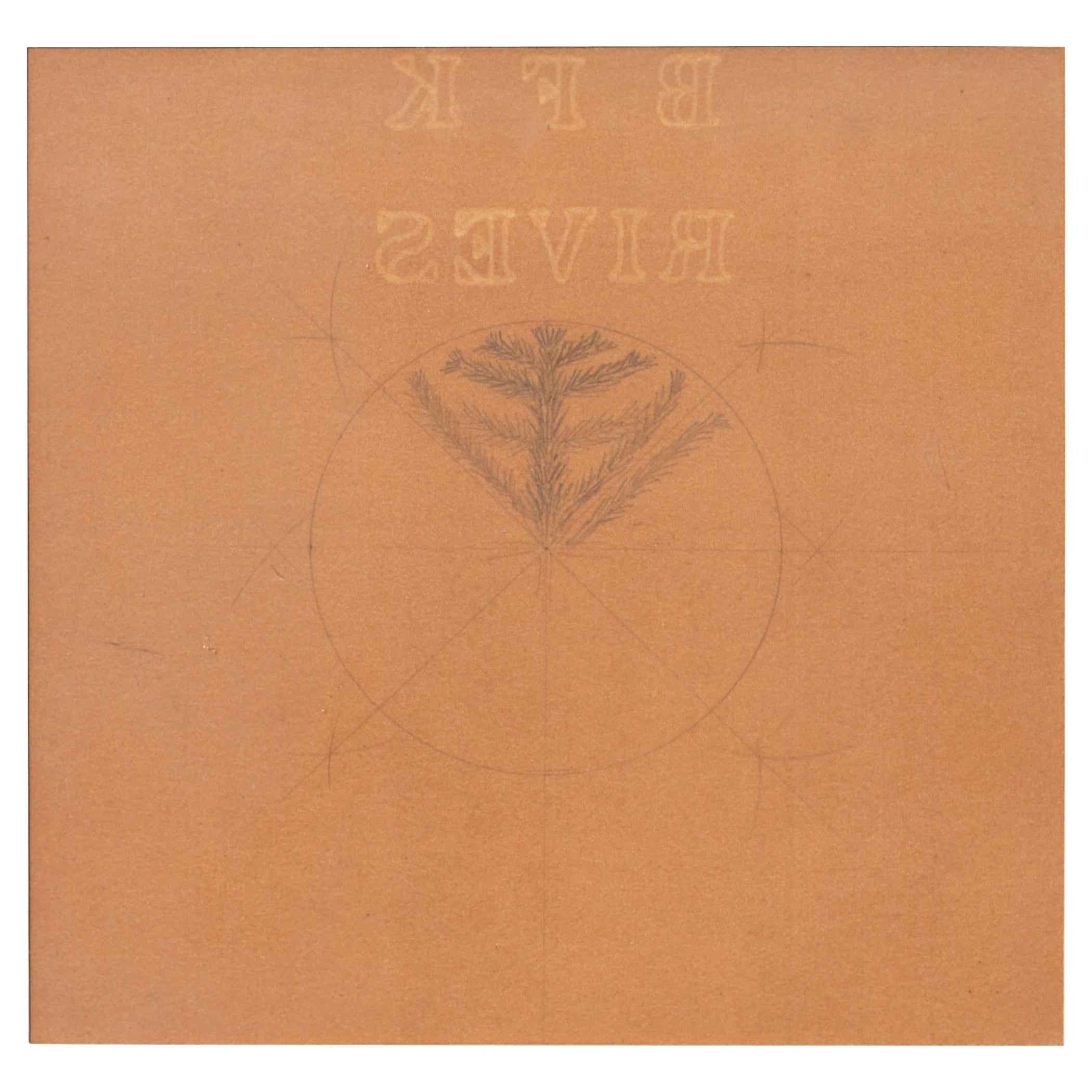 Rene His 1860-1945 Dessin d'une petite boîte circulaire, vers 1890 en vente