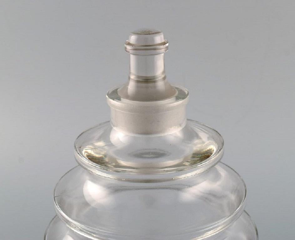 Art Deco René Lalique, France, Rare and Early Decanter in Clear Art Glass