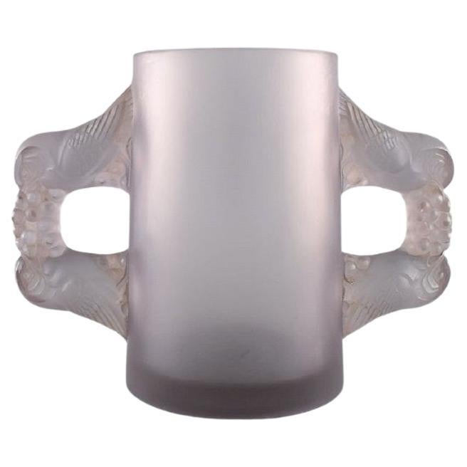 René Lalique, Francia, Vaso "Sylvia" raro e precoce