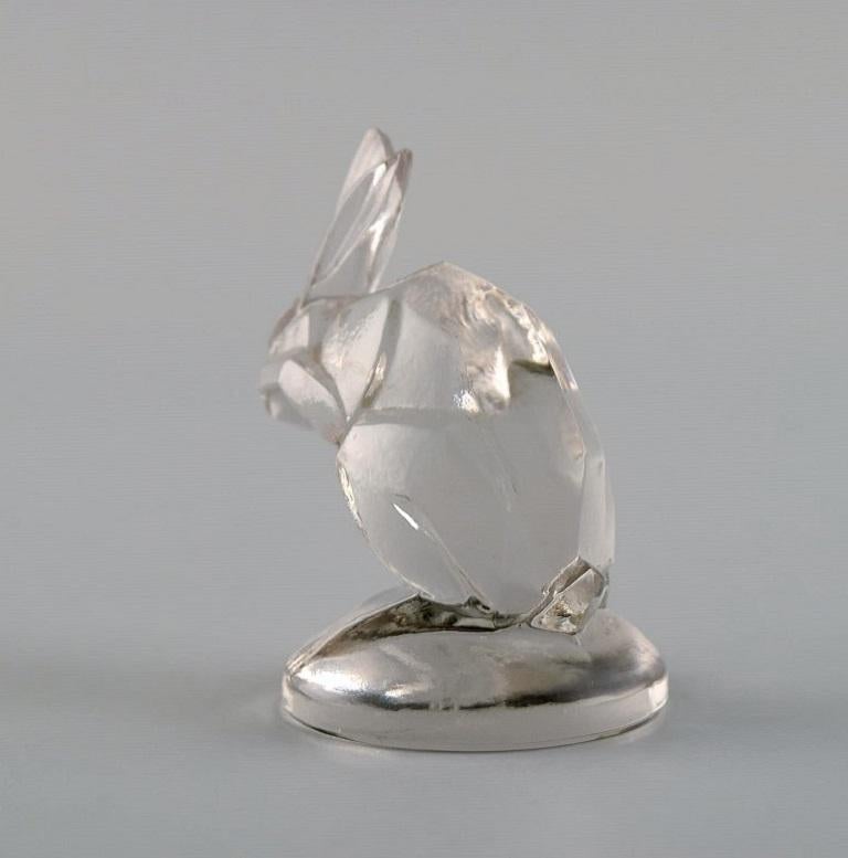 French René Lalique (1860-1945), France. Rare, early figure in clear art glass. Rabbit For Sale
