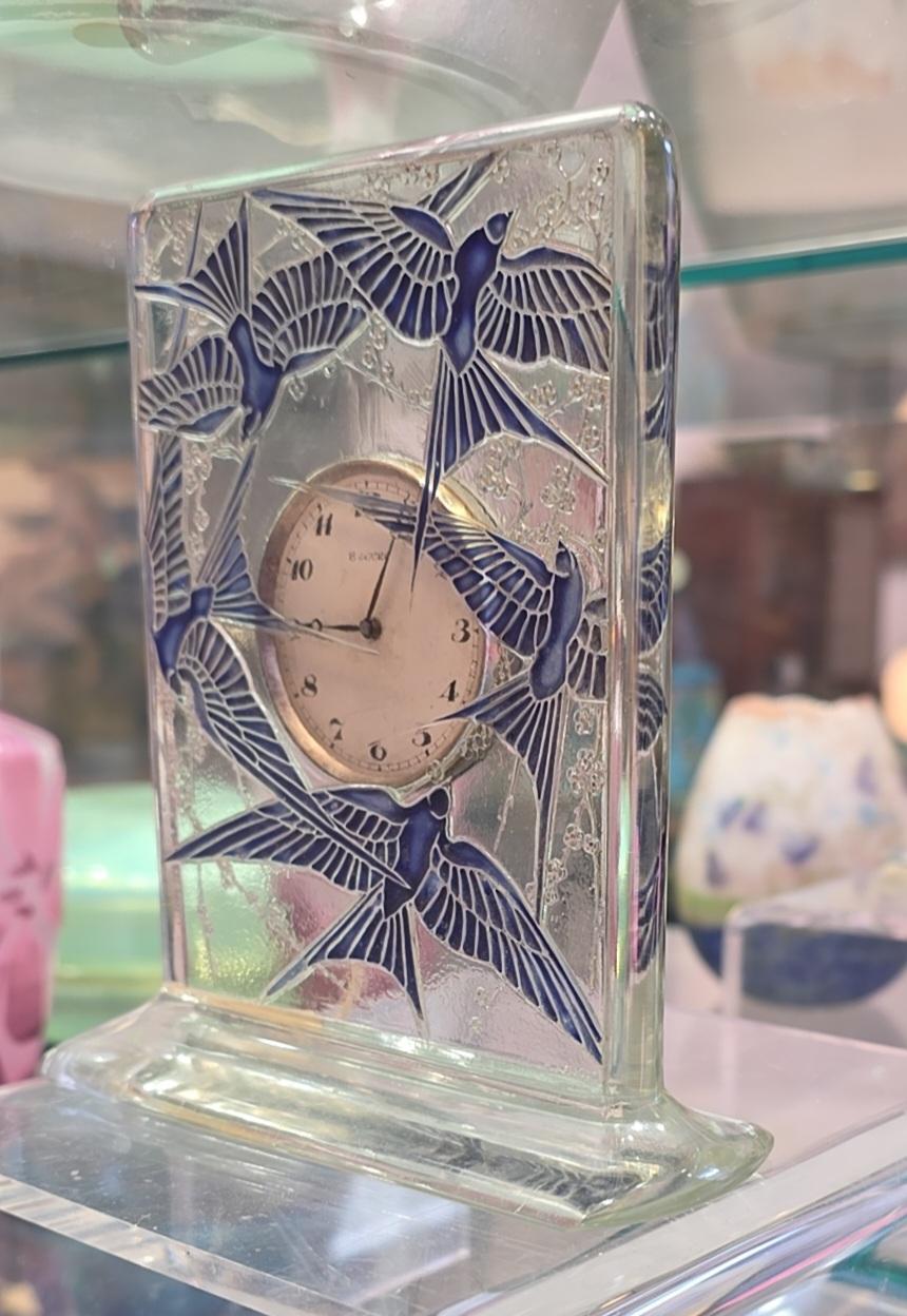 René Lalique (1860-1945), Glass Clock 