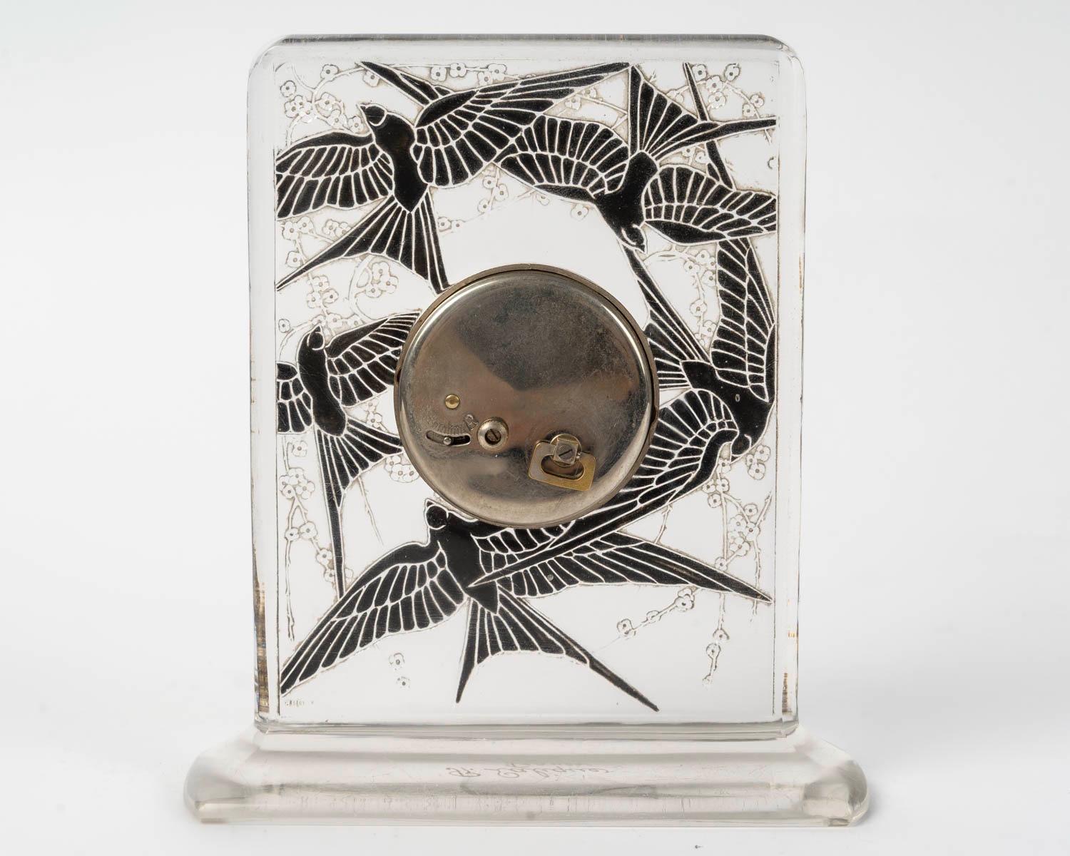 René Lalique (1860-1945), Reloj de cristal 