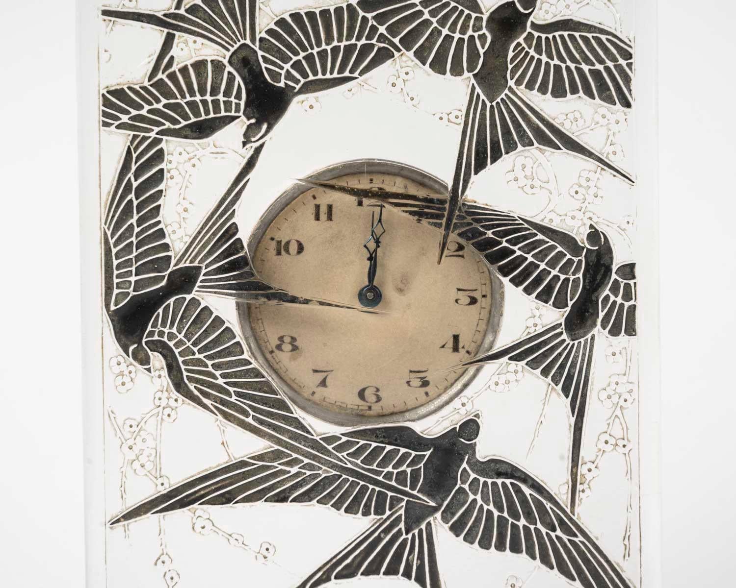 René Lalique (1860-1945), Reloj de cristal 