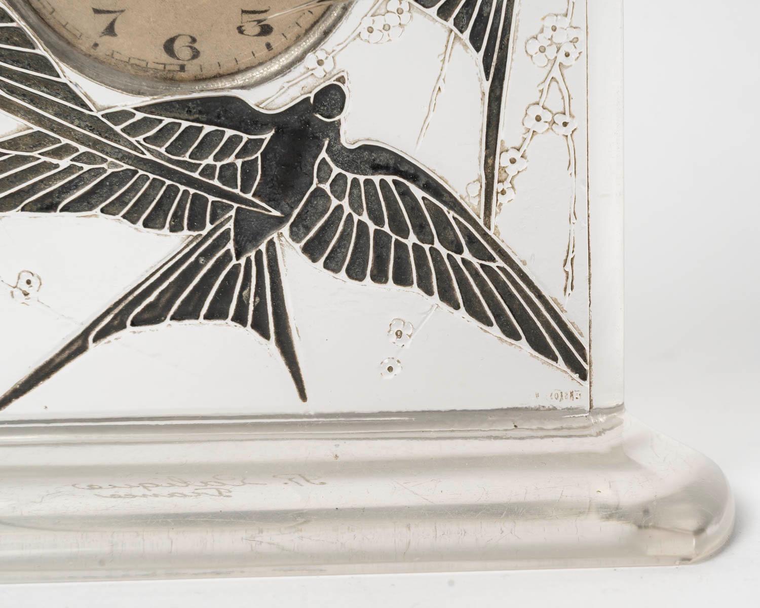 René Lalique (1860-1945), Reloj de cristal 