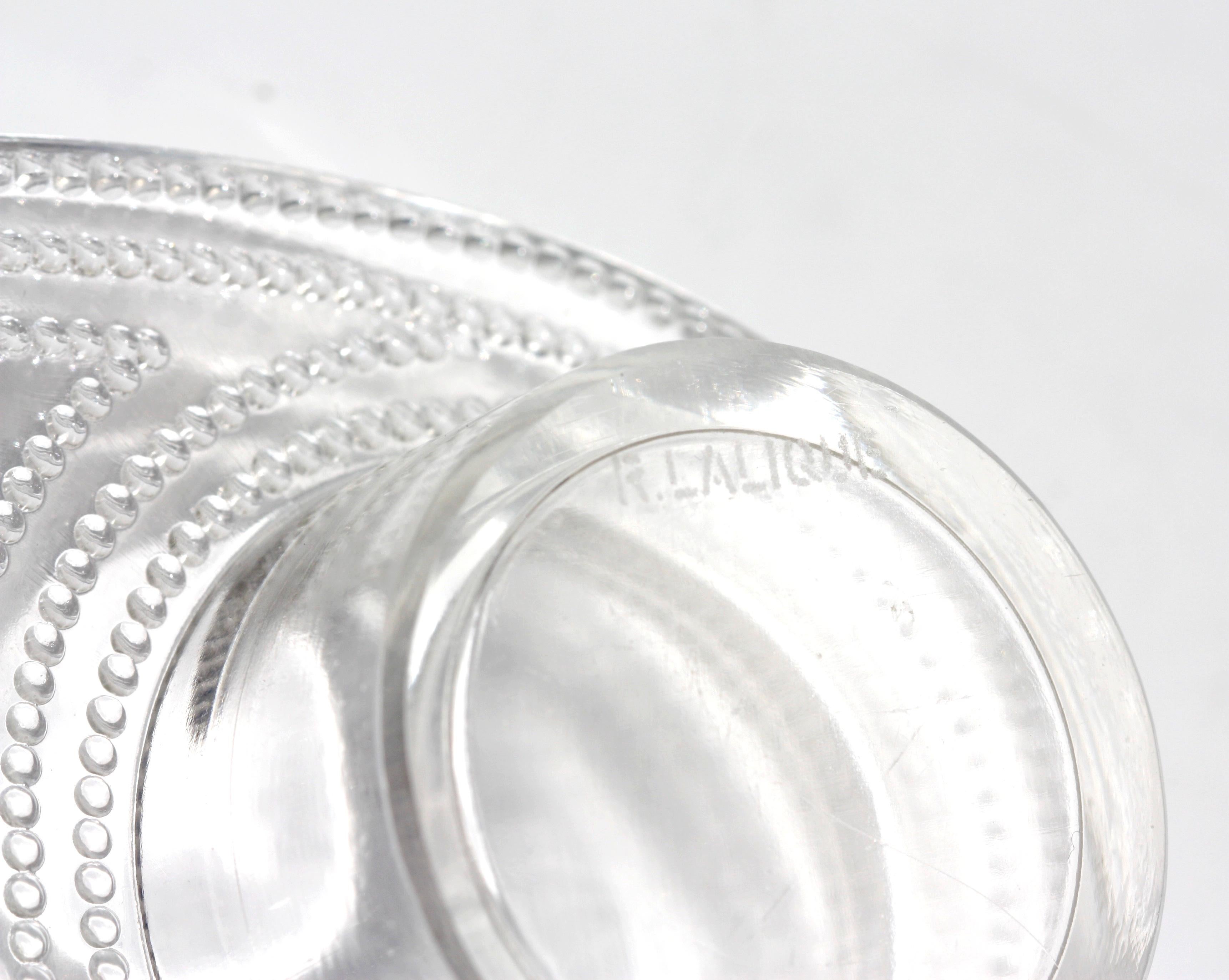 Rene Lalique Nippon et Tokyo A R.Lalique Glas-Öl- und Vinegar-Set, Öl und Vinegar im Zustand „Gut“ im Angebot in West Palm Beach, FL