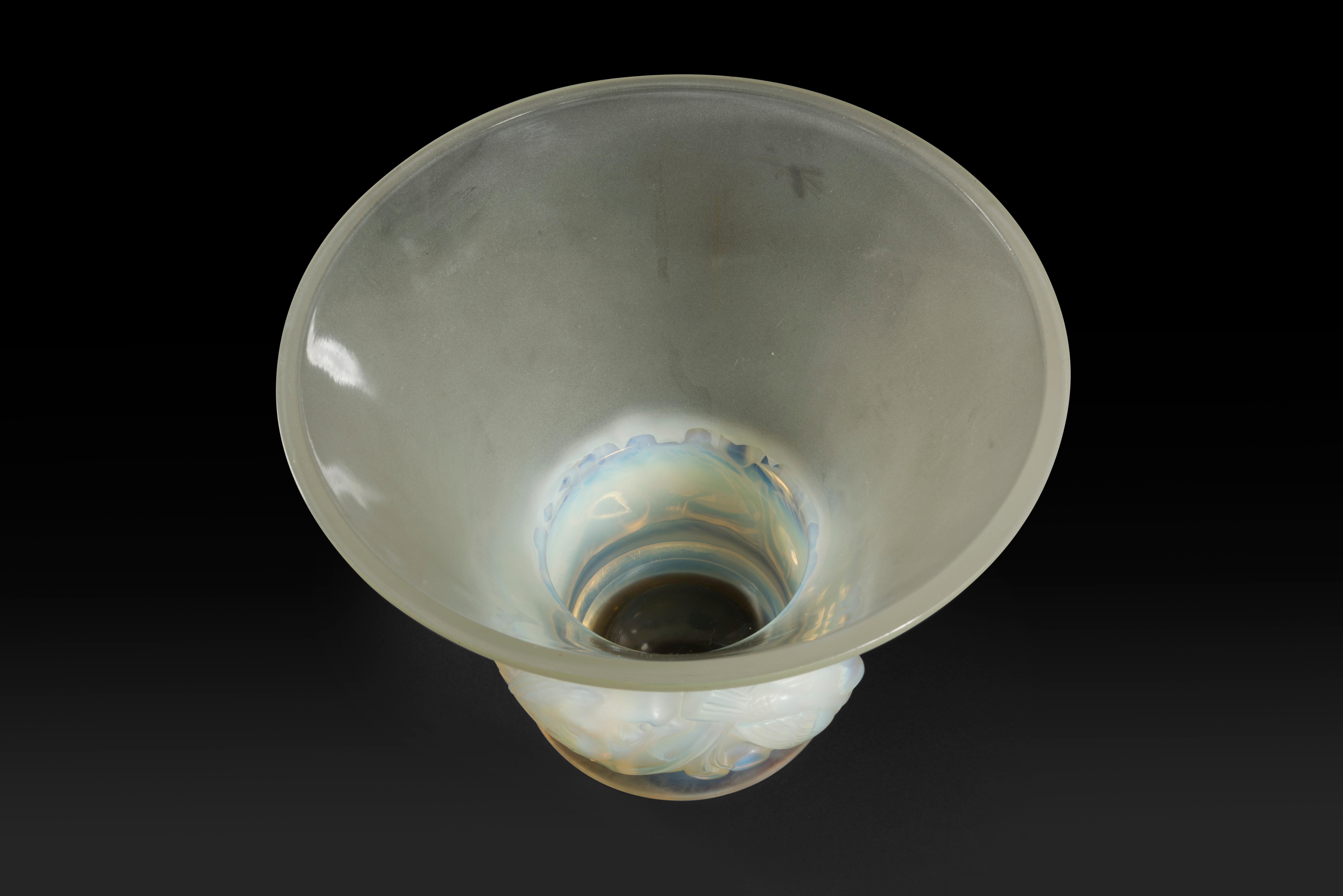 Francese RENE LALIQUE (1860-1945) Vaso 