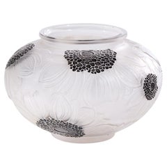 René Lalique 1923 Signed Dahlias Vase
