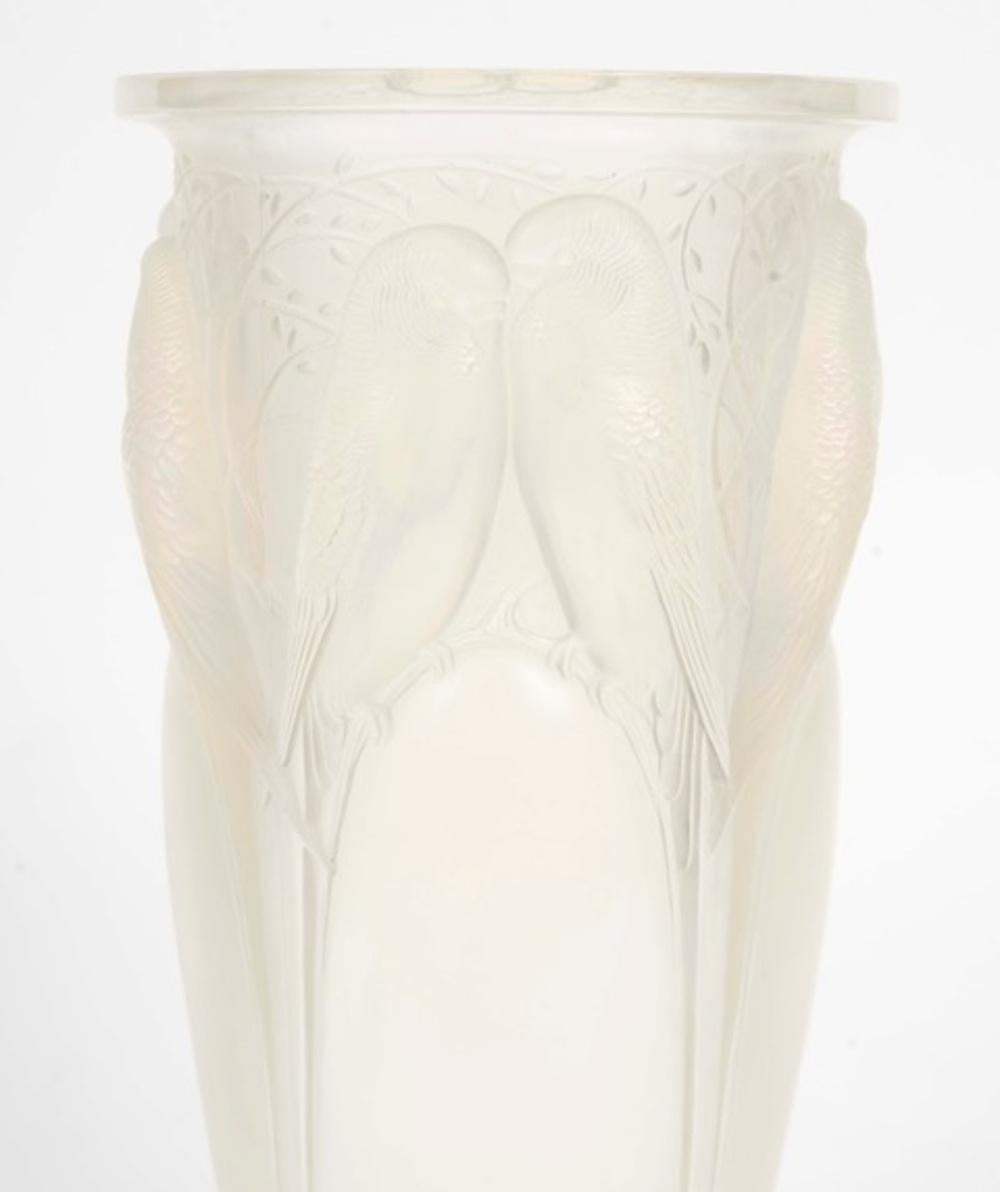 René Lalique-1924 - Opalescent “Ceylan” vase. In condizioni ottime in vendita a SAINT-OUEN-SUR-SEINE, FR