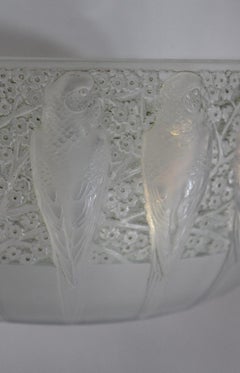René LALIQUE, 1931 Cup "Perruches"  Opalescent