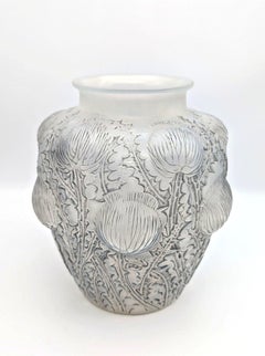 René Lalique a cased opalsecent art deco vase Domrémy