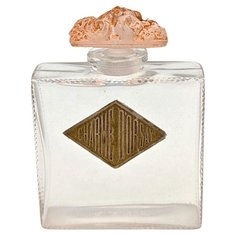 René Lalique a glass perfume bottle Fleurs de France for D'Orsay