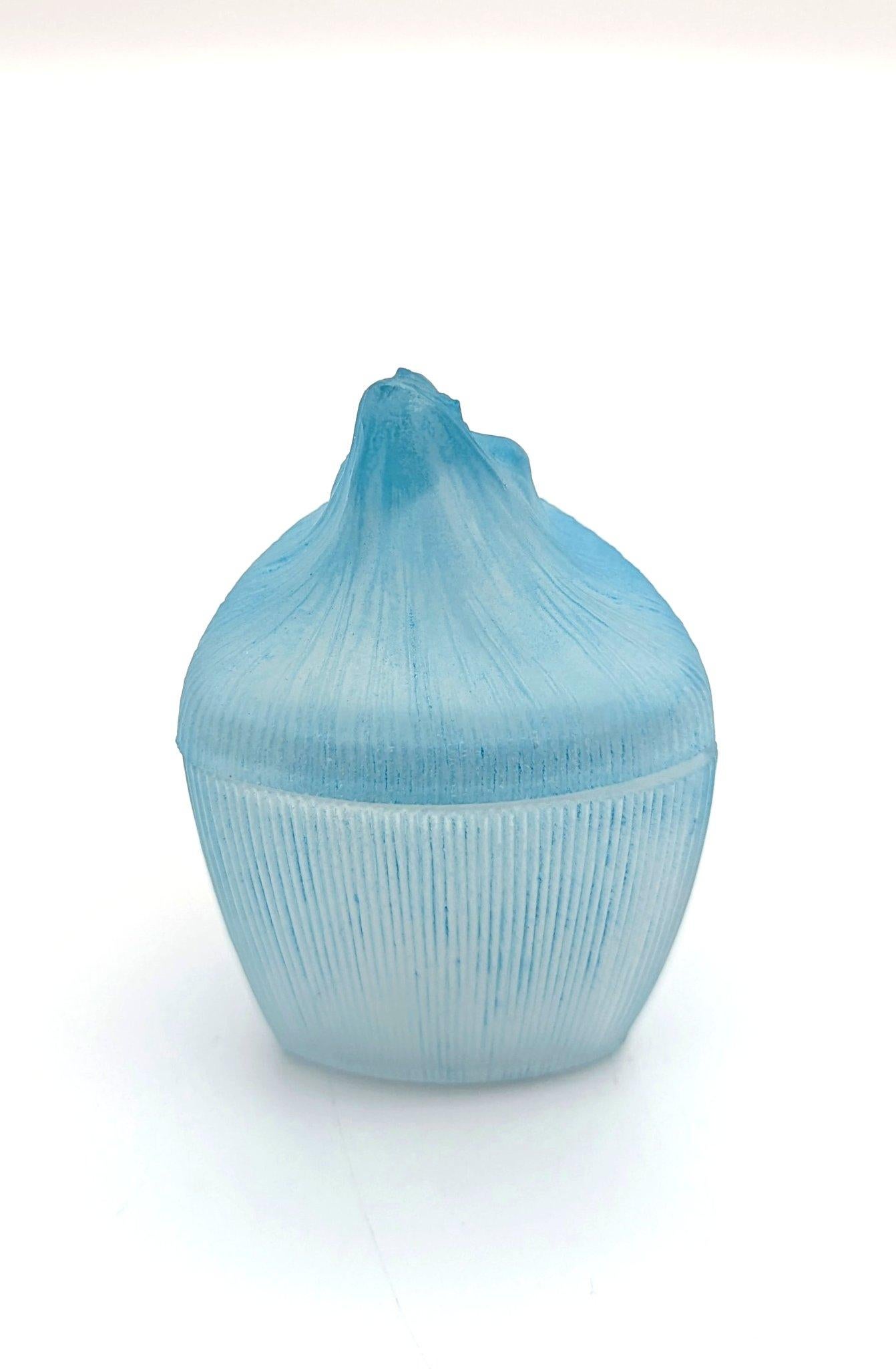 Verre René Lalique, boîte à poudre Tête de Femme pour Coty, vers 1912 en vente