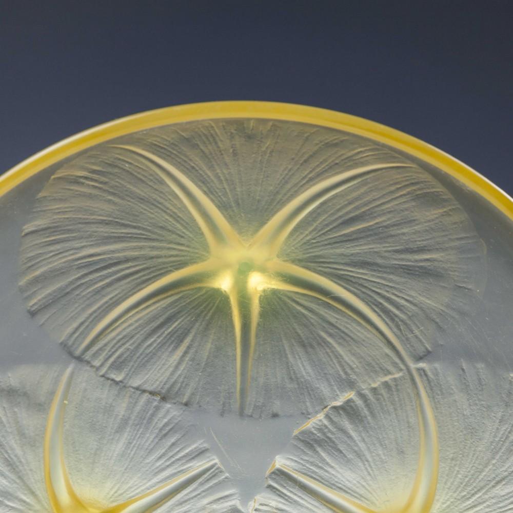Rene Lalique Amber Tinted “Volubilis” Dish In Good Condition In Kent, GB