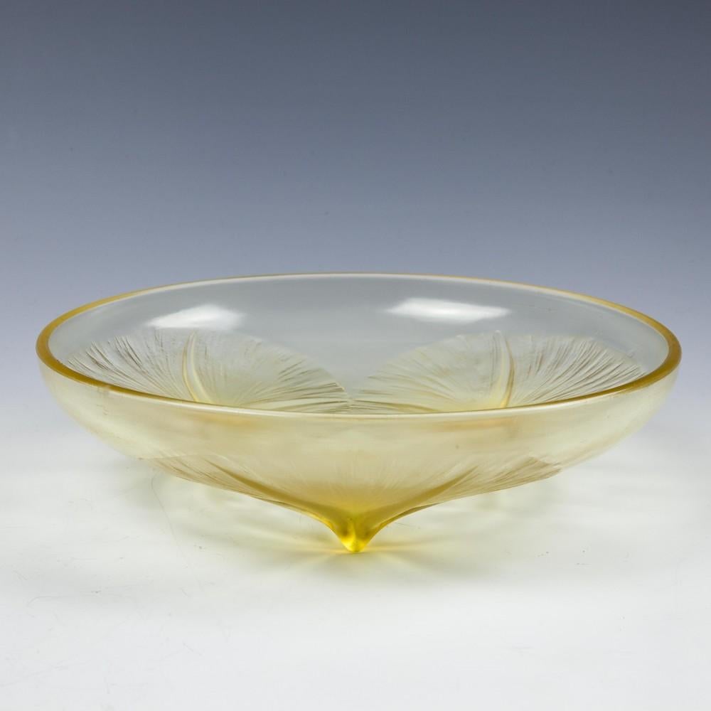 Rene Lalique Amber Tinted “Volubilis” Dish 1