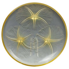 Rene Lalique Amber Tinted “Volubilis” Dish