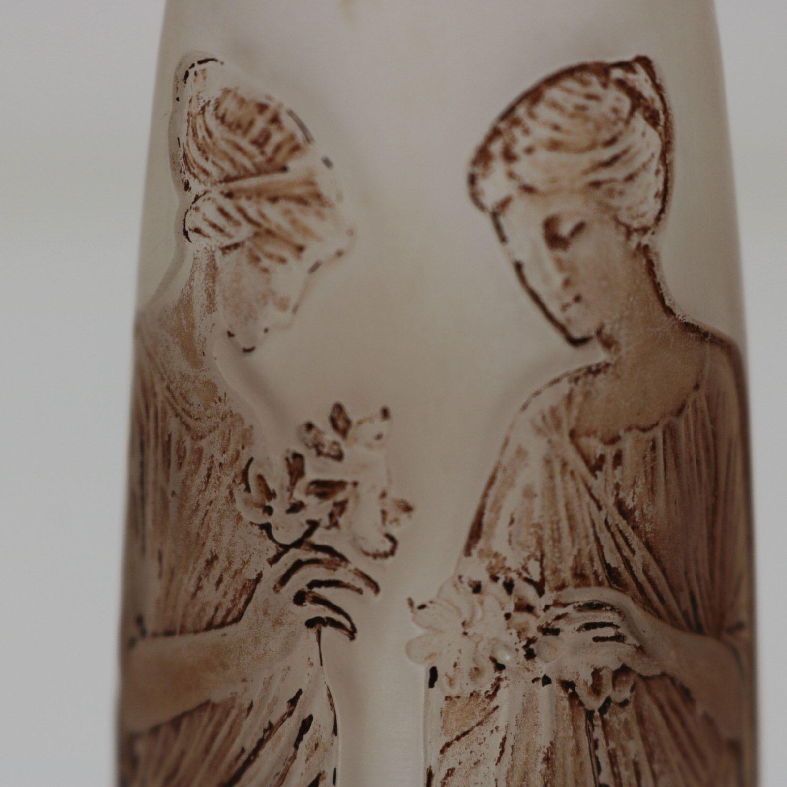 Rene Lalique Ambre Antique Glass Perfume Bottle 7