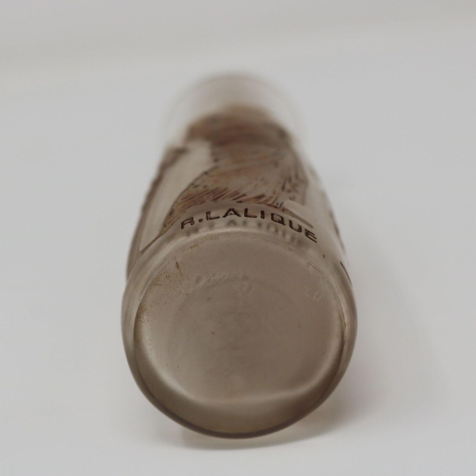 Rene Lalique Ambre Antique Glass Perfume Bottle 3