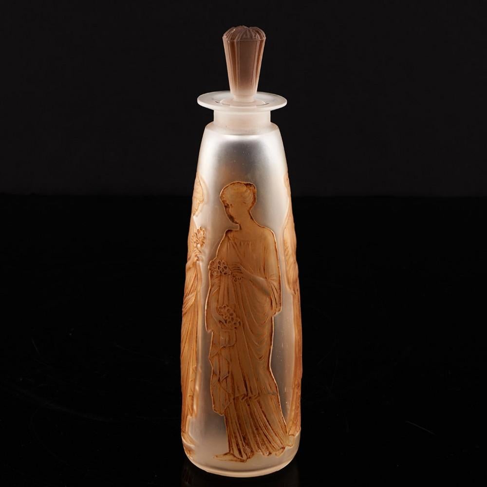 French Rene Lalique Perfume Bottle - Ambre for Coty Designed 1910