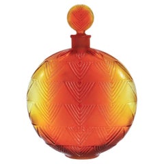 Rene Lalique Art Deco Glass Flacon or Bottle for Worth "Vers le Jour" Perfume