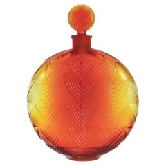Frasco o botella de cristal Art Déco René Lalique para perfume Worth "Vers le Jour