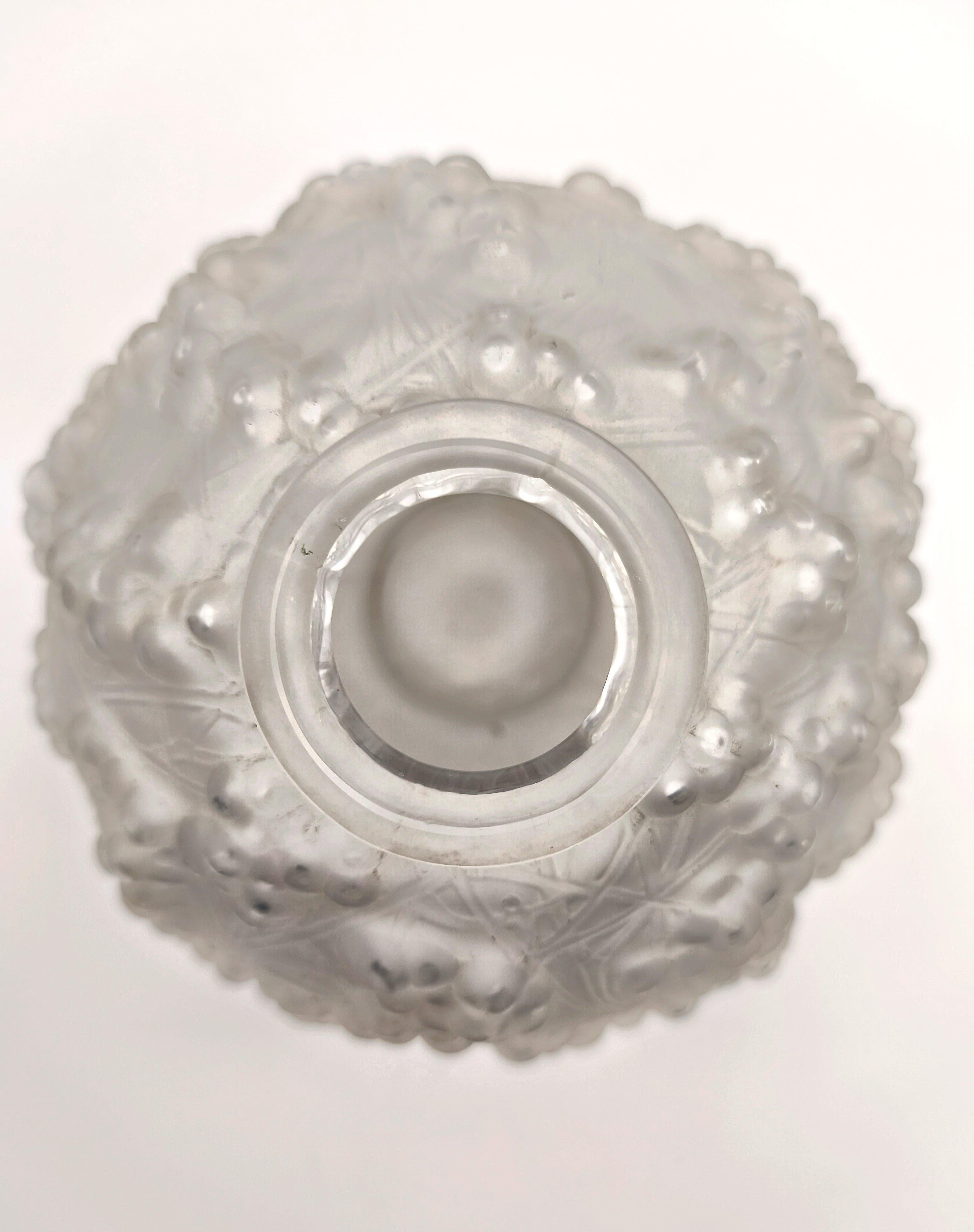 Jarrón de cristal art déco René Lalique 