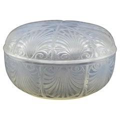 Caja de coquilles art déco opalescente René Lalique C1920