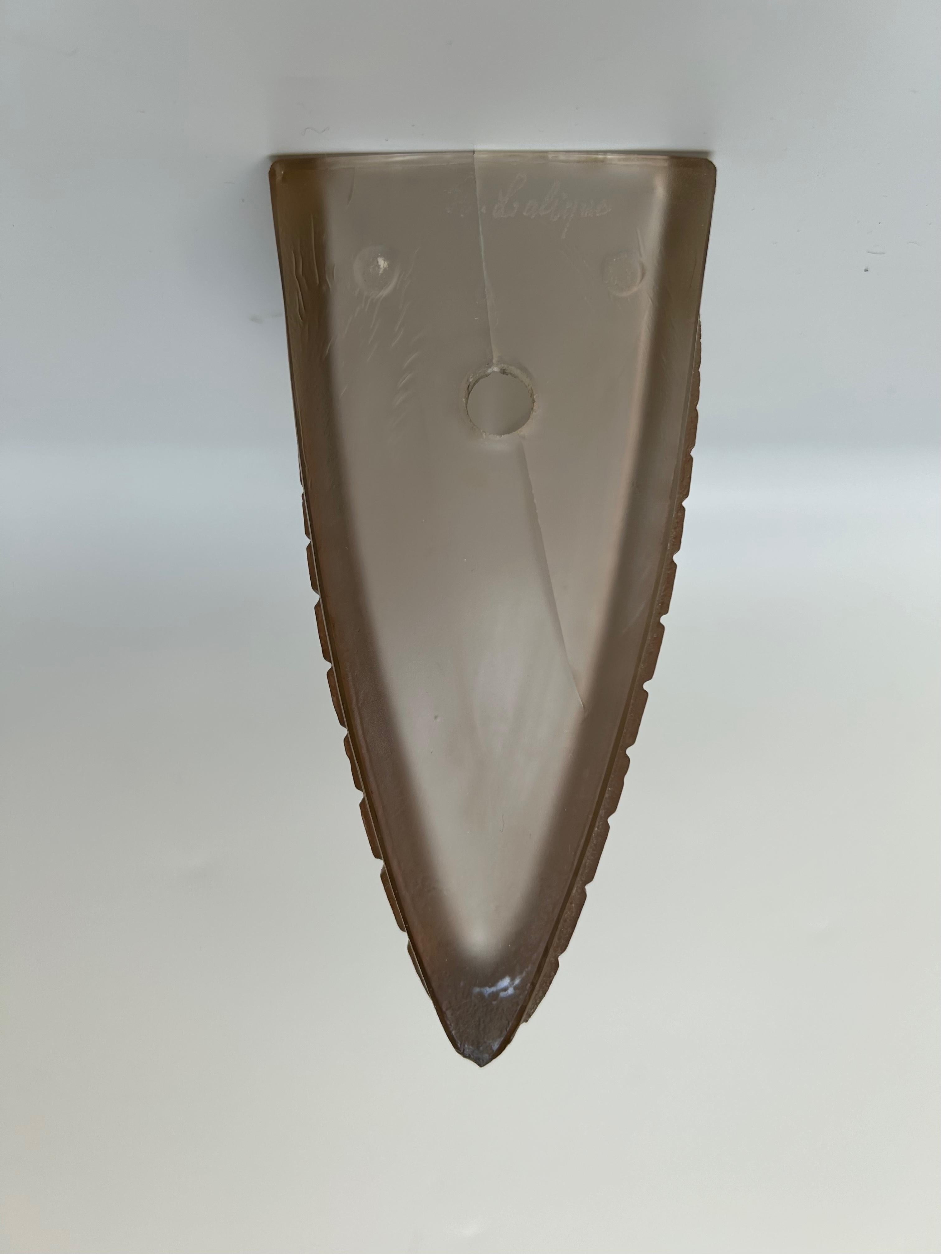 Lámpara de pared Art Déco René Lalique Modelo Fougère en venta 7