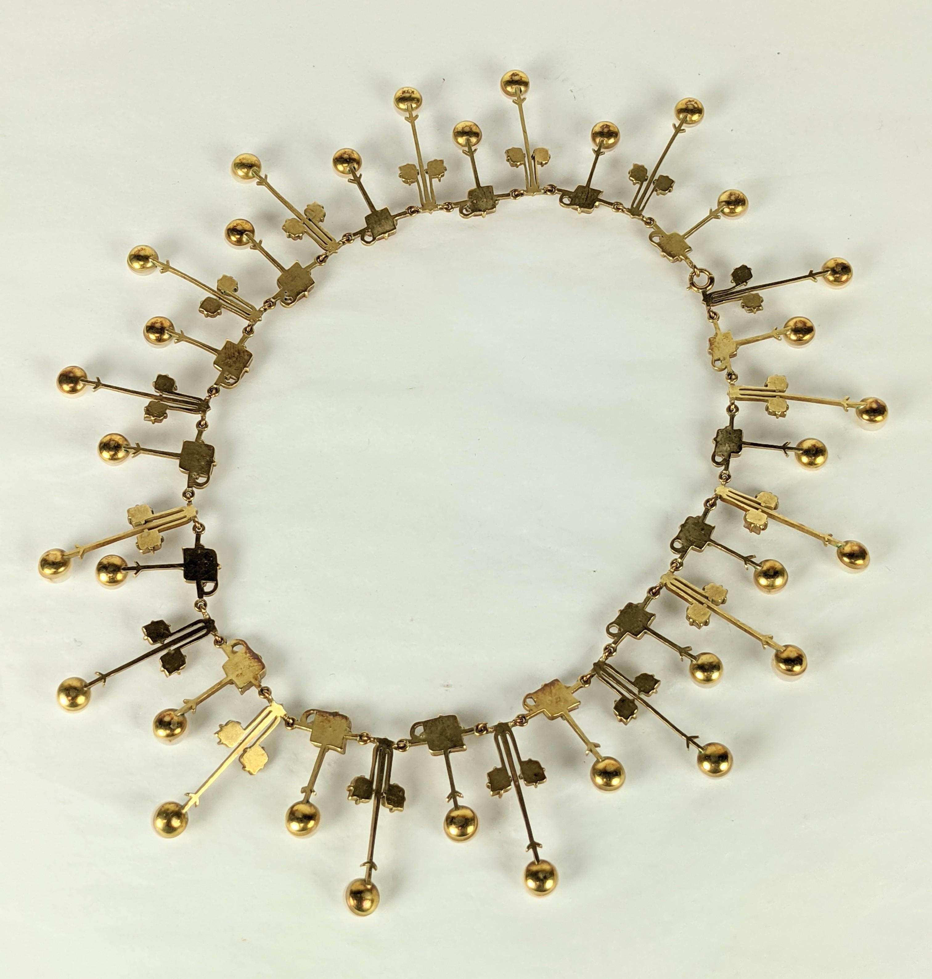 Collare Art Nouveau con foglie e perle di Rene Lalique in vendita 5