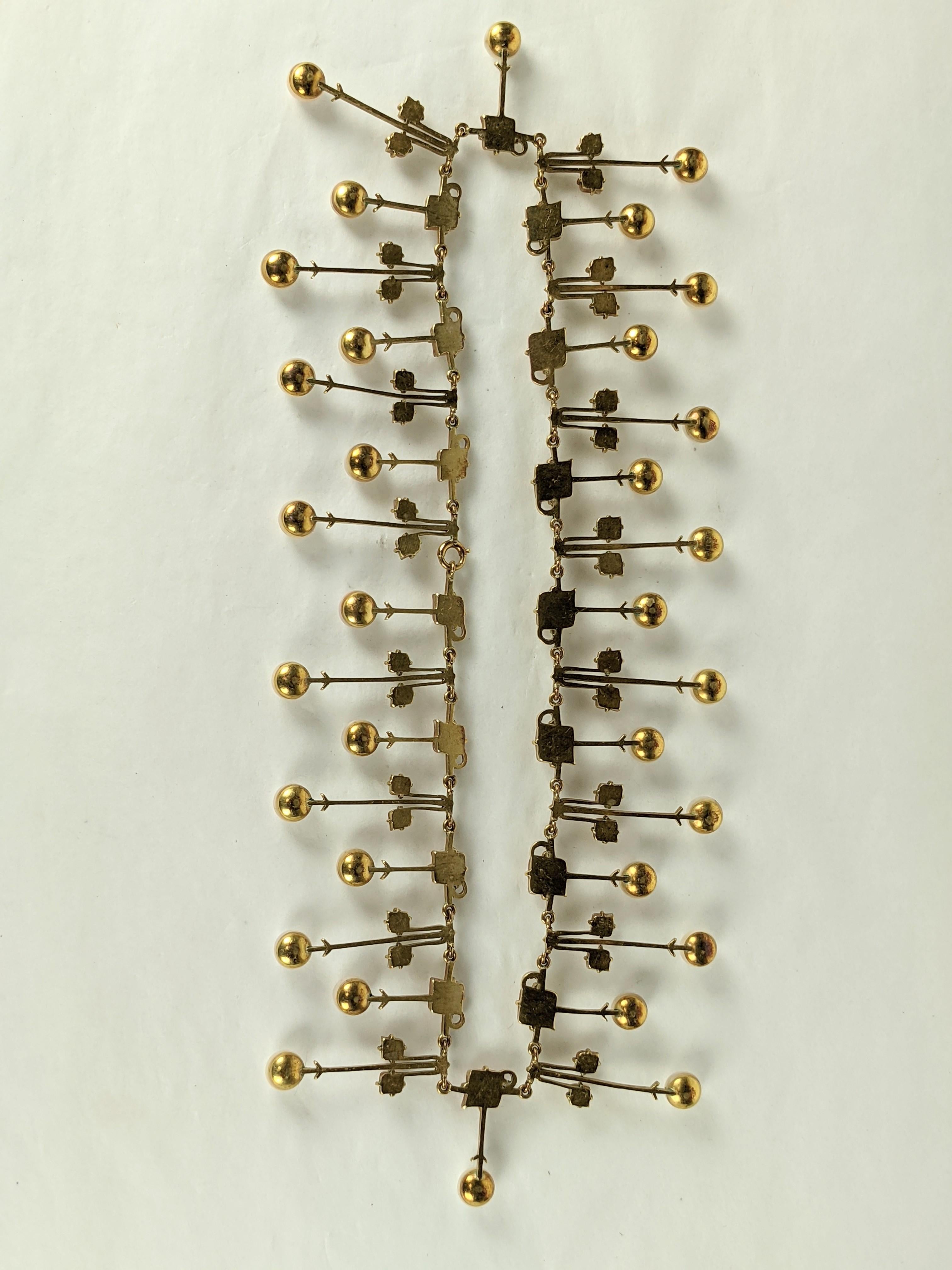 Collare Art Nouveau con foglie e perle di Rene Lalique in vendita 6