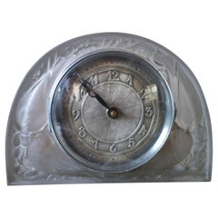 René Lalique & ATO Pendule Borne "Moineaux"