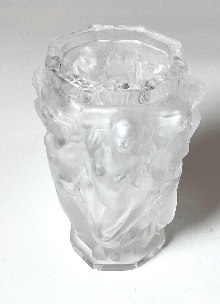 Rene Lalique Bacchantes Vase, Dancing Nudes 1930s For Sale at 1stDibs