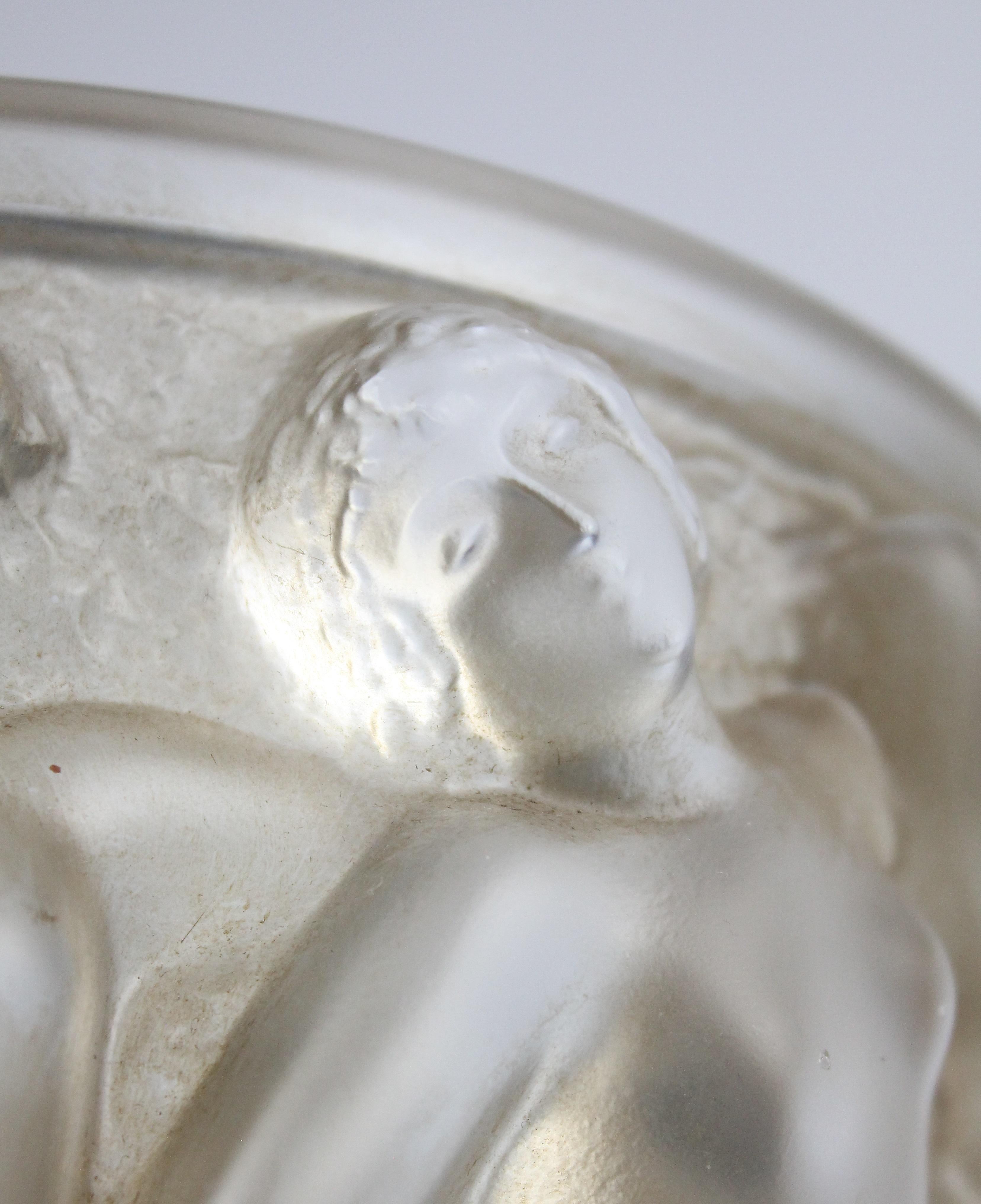 René Lalique Bacchantes Vase, Sepia Stained 4