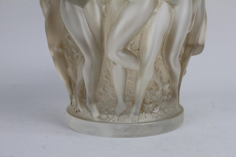 René Lalique Bacchantes Vase, Sepia Stained 1