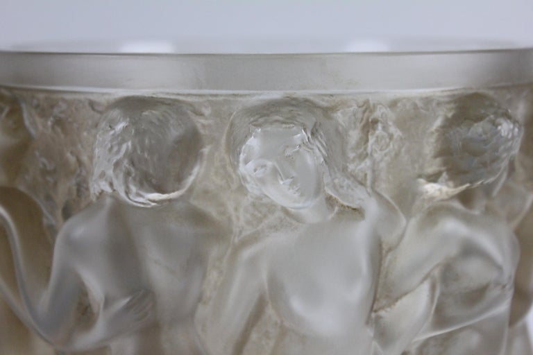 René Lalique Bacchantes Vase, Sepia Stained 2