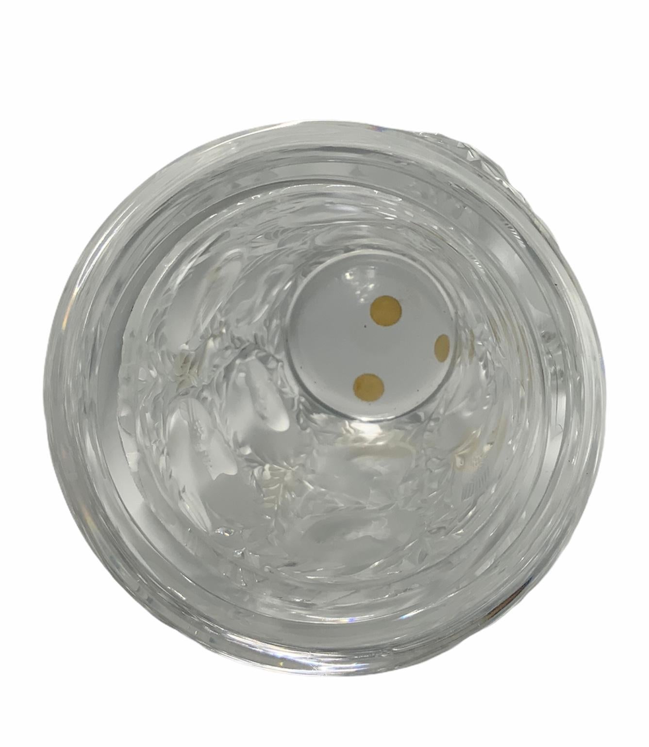 lalique bird vase