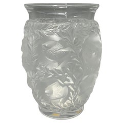 René Lalique "Bagatelle" Vogel Vase Kristallglas